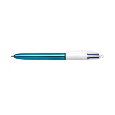 Ручка BIC 4 in 1 Colours Shine Blue блакитна фото №1
