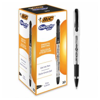 Ручка BIC гелева Gel-Ocity Stic Black чорна фото №2
