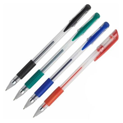 Набір гелевих ручок Buromax 4 шт. 0,7 мм (BM.8440) фото №1