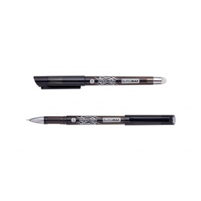 Ручка гелева Buromax Erase Slim Пиши прай 0.5 мм Чорний корпус (BM.8300-02) фото №1
