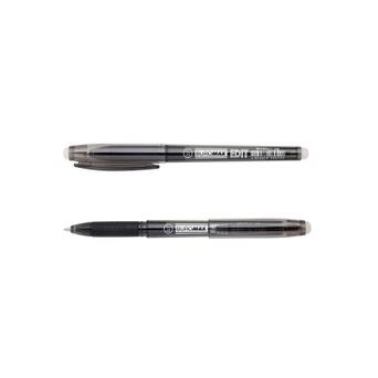Ручка гелева Buromax EDIT, 0.7 мм, чорні чорнила (BM.8301-02) фото №1
