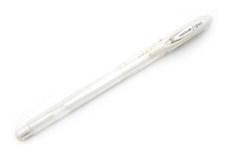 Ручка гелева UNI ball Signo Angelic Colour 0.7мм, білий фото №1