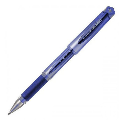 Ручка гелева UNI ball Gel Impact 1.0мм, синій фото №1