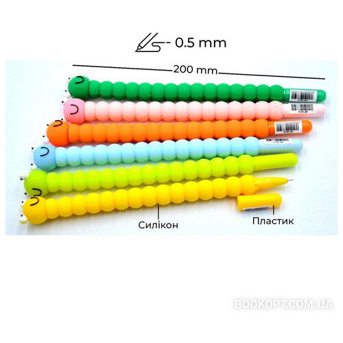 Набір гелевих ручок. 0.5 мм BP5012 Caterpillar (6шт) фото №3