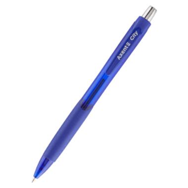 Ручка кулькова Axent City автоматична blue 0.5 мм (AB1082-02-A) фото №1