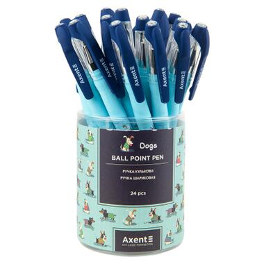Ручка кулькова Axent Dogs blue (AB1049-31-A) фото №4