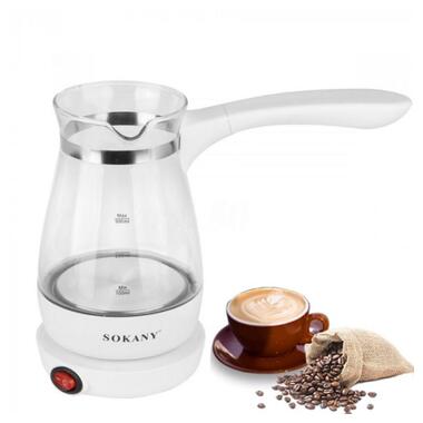 Кофеварка-турка Sokany YLW-607 (45140-YLW-607_429) фото №4
