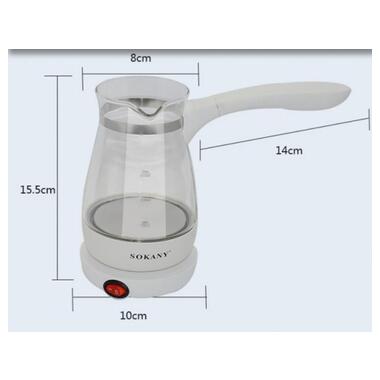 Кофеварка-турка Sokany YLW-607 (45140-YLW-607_429) фото №6