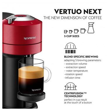 Кавомашина Nespresso Vertuo Next Red  фото №7