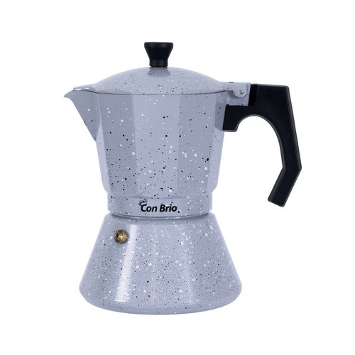 Гейзерна кавоварка з індукцією 150 мл 3 порції Con Brio СВ-6703 фото №1