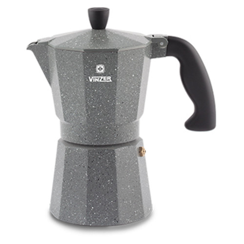 Гейзерна кавоварка Vinzer Moka Granito на 3 чашки 89397 фото №1