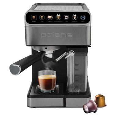 Рожковая кофеварка эспрессо Polaris PCM 1575 WIFI IQ Home фото №1