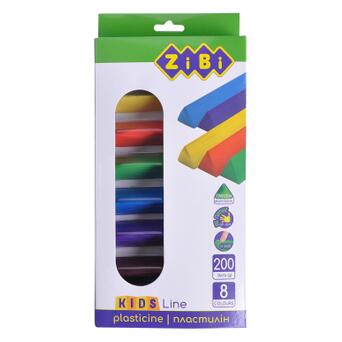 Пластилін ZiBi KIDS Line 8 кольорів 200 г (ZB.6226) фото №1