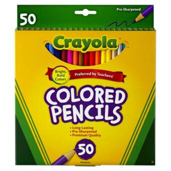 Олівці кольорові Crayola 50 шт (68-4050) фото №1