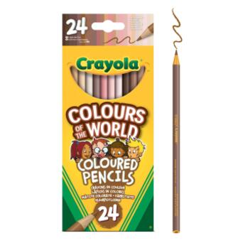 Олівці кольорові Crayola Colours of the World 24 шт (68-4607) фото №1