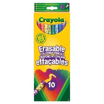 Олівці кольорові Crayola що стираються 10 шт (256247.024) фото №1