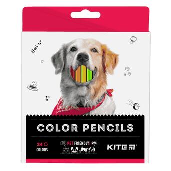 Олівці кольорові Kite Dogs 24 шт (K22-055-1) фото №1