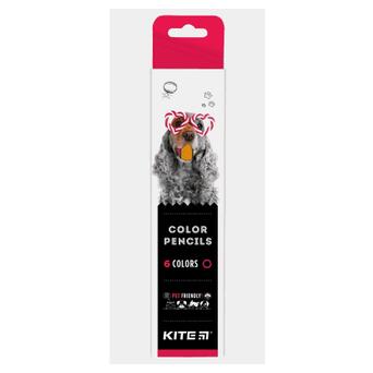 Олівці кольорові Kite Dogs 6 шт (K22-050-1) фото №1