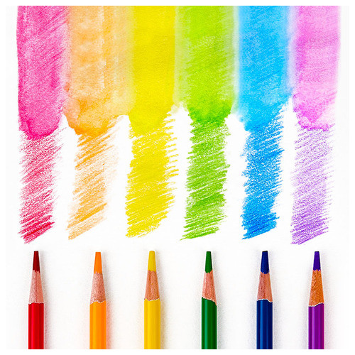 Набір кольорових акварельних олівців Lesko Water-2021 24 кольори №124 фото №3