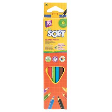 Олівці кольорові Cool For School Extra Soft 6 кольорів (CF15142) фото №1