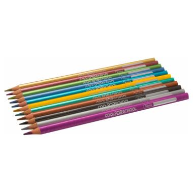 Олівці кольорові Cool For School Metallic 12 кольорів (CF15168) фото №2