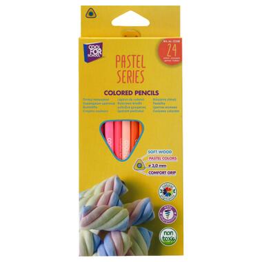 Олівці кольорові Cool For School Pastel Преміум 24 кольори (CF15186) фото №1