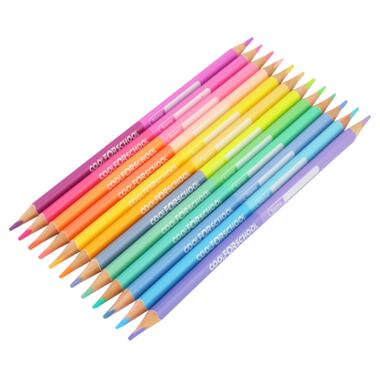 Олівці кольорові Cool For School Pastel Преміум двосторонні тригранні 24 кольори (CF15187) фото №2