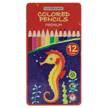 Олівці кольорові Cool For School Premium тригранні 12 кольорів (CF15177) фото №1