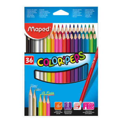 Олівці кольорові ZIBI Color Peps Classic 36 кольорів (MP.832017) фото №1