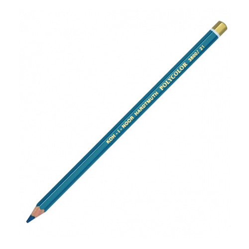 Олівець кольоровий Koh-i-Noor Polycolor блакитно-зелений (3800 021) фото №1