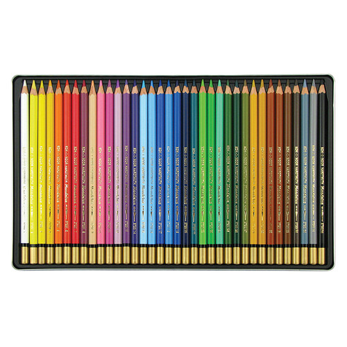 Набір акварельних олівців Koh-i-Noor Mondeluz 36 кольорів металевий пенал (3725) фото №2