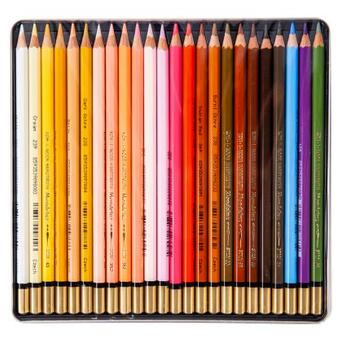 Кольорові олівці Koh-i-Noor Mondeluz Portrait акварель. метал. пенал 24 кольорів (3724024012) фото №1