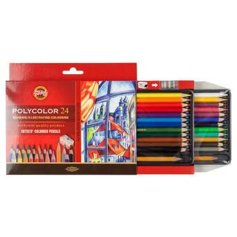 Олівці кольорові Koh-i-Noor Polycolor художні 24 кольора (3834) фото №3