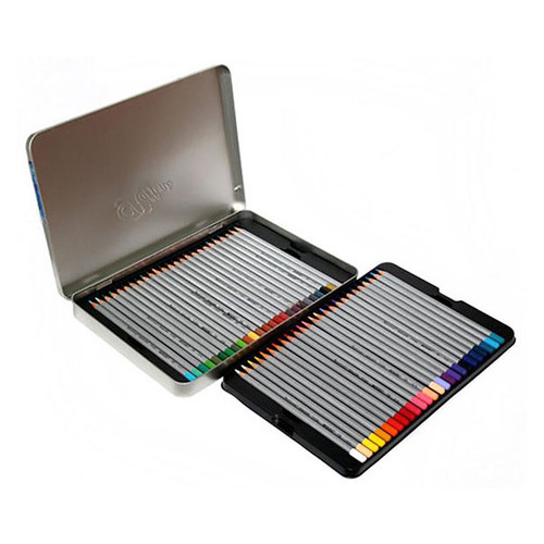 Набір кольорових олівців Marco Raffine 50 кольорів металевий пенал (558650097) фото №2