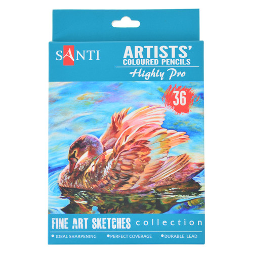 Набір художніх кольорових олівців Santi Highly Pro 36 шт (742393) фото №1