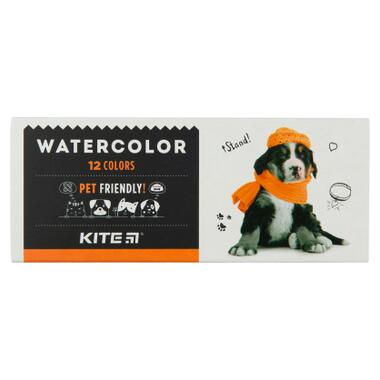 Фарби для малювання Kite Dogs акварельні 12 кольорів (K23-041) фото №1