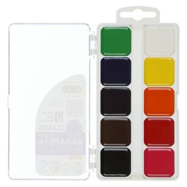 Фарби для малювання ZiBi KIDS Line -2 Classic акварельні 10 кольорів (ZB.6583) фото №2