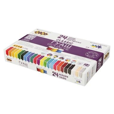 Фарби для малювання ZiBi KIDS Line -2 гуашь 24 кольорів х 20 мл (ZB.6614) фото №1