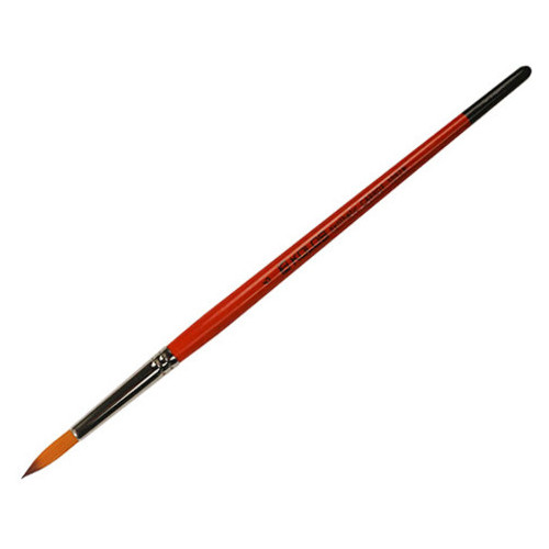 Пензель синтетика кругла Kolos Synthetic Carrot 1097R № 6 коротка ручка (4210970R06) фото №1