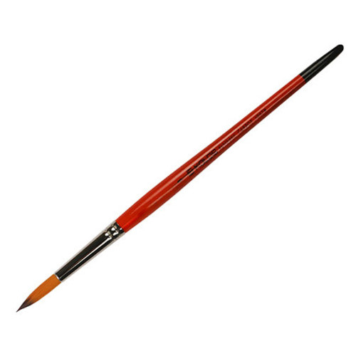 Пензель синтетика кругла Kolos Synthetic Carrot 1097R № 8 коротка ручка (4210970R08) фото №1