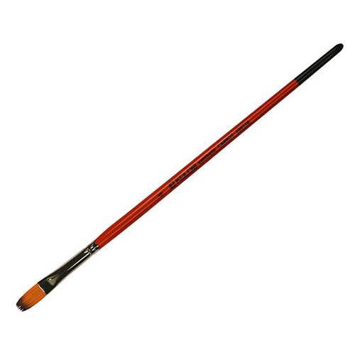 Пензель синтетика овальна Kolos Synthetic Carrot 1097FR № 4 коротка ручка (421097FR04) фото №1