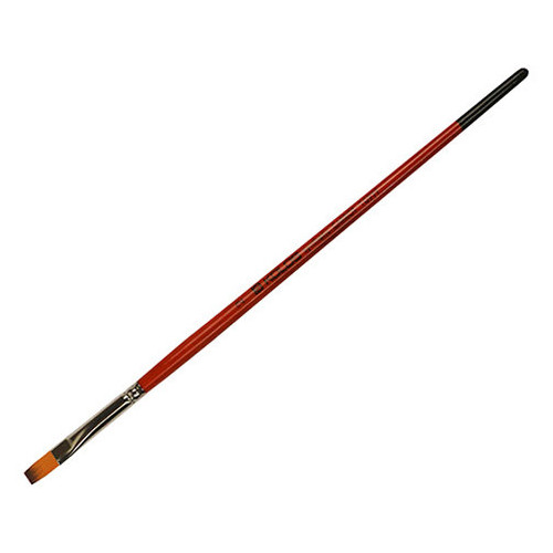 Пензель синтетика плоский Kolos Synthetic Carrot 1097F № 2 коротка ручка (4210970F02) фото №1
