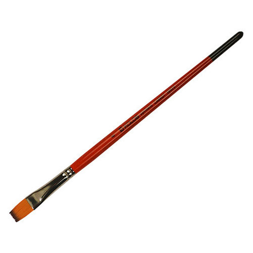 Пензель синтетика плоский Kolos Synthetic Carrot 1097F № 8 коротка ручка (4210970F08) фото №1