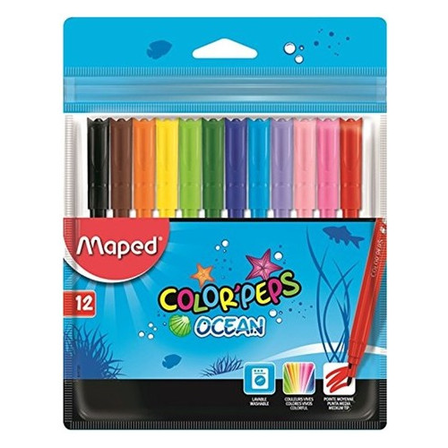 Фломастери Maped Color Peps Ocean 12 кольорів (MP.845720) фото №1