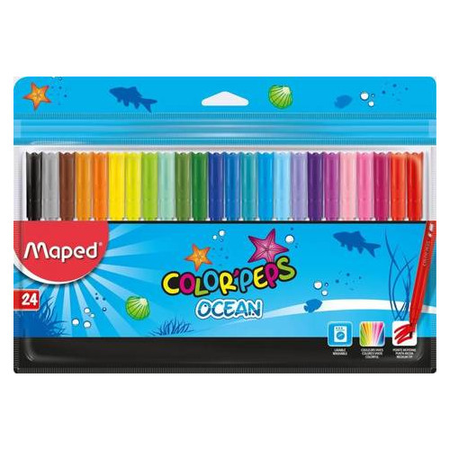 Фломастери Maped Color Peps Ocean 24 кольорів (MP.845722) фото №1