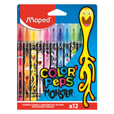 Фломастери Maped Color Peps Monster 12 кольорів (MP.845400) фото №1