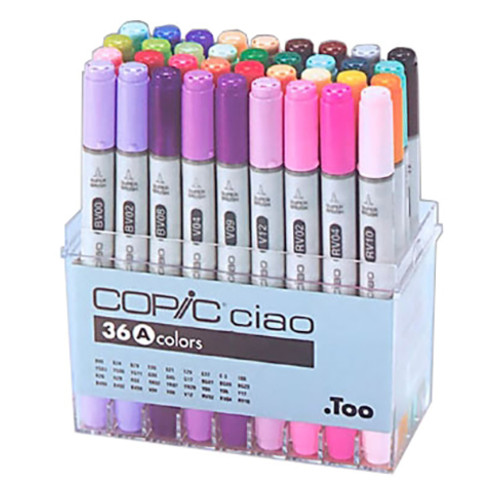 Набор двухсторонних маркеров Copic Ciao Set A 36 цветов фото №1