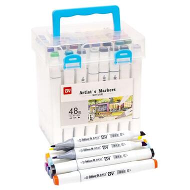 Набір скетч-маркерів Colorit 820-48 у пластиковому боксі 48 кольорів  фото №1