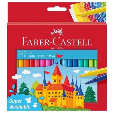 Фломастеры Faber-Castell Замок Felt tip pen Castle в картонной коробке 36 цветов (31678) фото №1