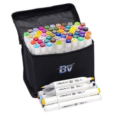 Набір скетч-маркерів Bambi BV820-60 60 кольорів у сумці  фото №1